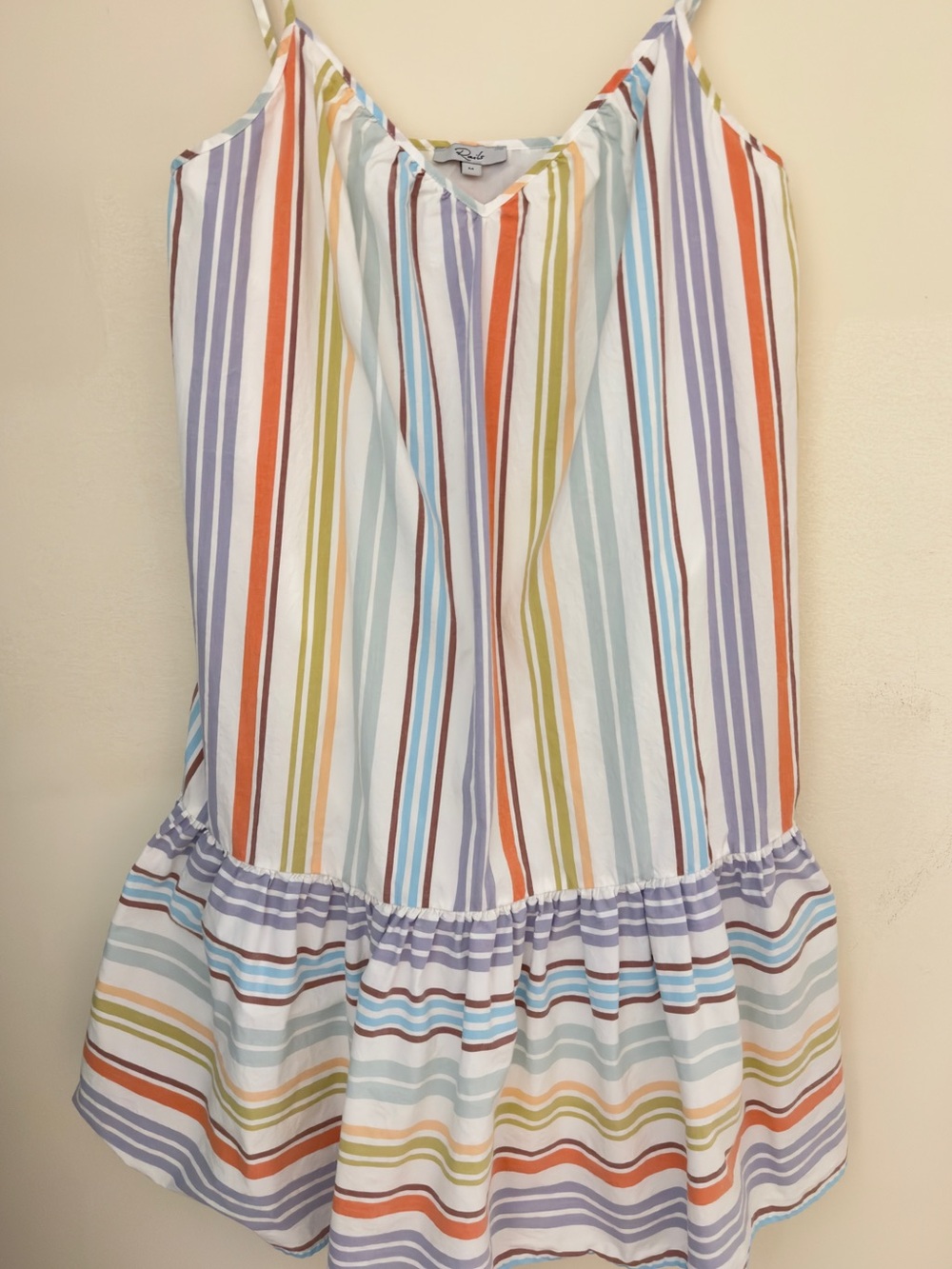 Rails Niyah Dress in Oasis Stripe Ruffle Bottom | Size Medium